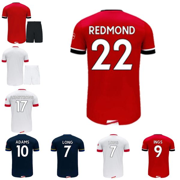 

20 21 home away soccer jersey ings redmond djenepo adams bertrand boufal man + kids short sleeve sports shirt, Black;yellow
