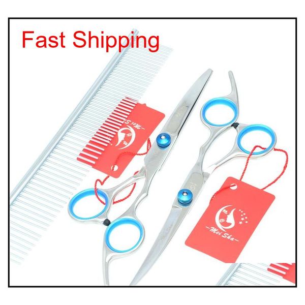 

6.0inch meisha 2017 new professional pet grooming scissors set pet scissors cutting & thinning & curved dog s qylfqk lipper