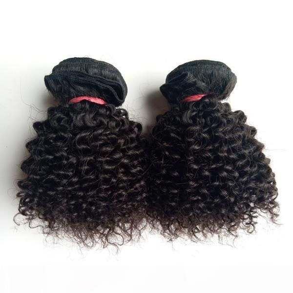 

brazilian virgin human hair extension 8-22inch natural color 3pcs 8a peruvian malaysian indian kinky curly remy human hair weave, Black