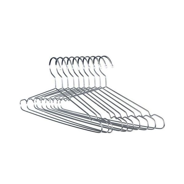 

20pcs 32/42cm metal clothes hanger with groove / anti-rust stainless steel hanger (20 pie sqcaux