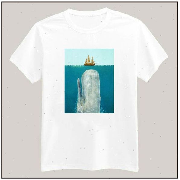 

the whale print tshirt for women men cotton casual shirt white tees big size s xxxl drop ship tz200 421
