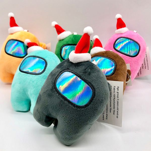 

soft game plush toy with music kawaii stuffed doll christmas gift cute red small among us plushie q1219