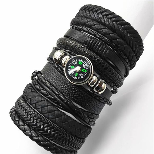 

fashion bracelets 10pcs/set wrap woven fashion handmade men bracelets women leather bracelet men bangle wholesale jewe qylqux, Golden;silver