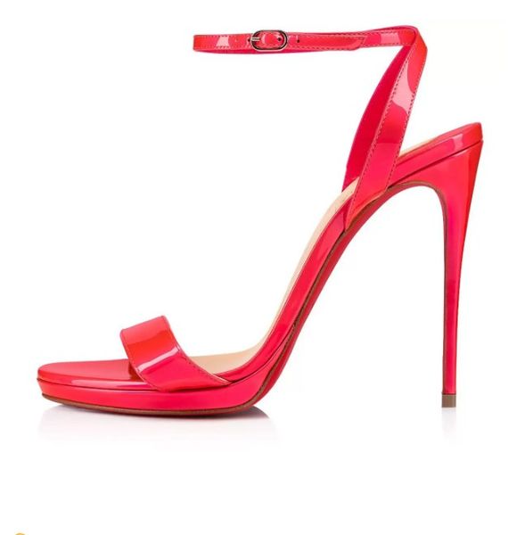 

summer slim ladies sandals luxurys high heels,elegant woman soles heel around toe straps queen dress party wedding, Black