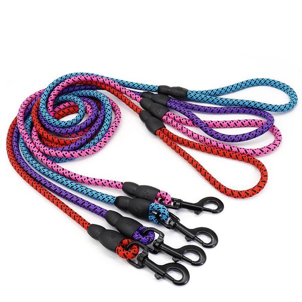 

1.5m durable dog leash nylon puppy round leashes non-slip pet walking lead rope for small medium dogs cats pets strap b bbybms