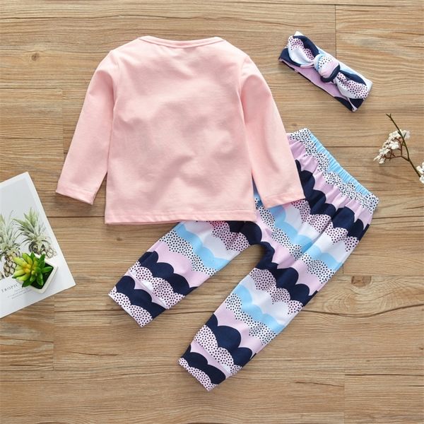 

newborn baby girl clothes set cute letter mama's e long sleeve +pants+headband infant clothing suit toddler outfit lj201223, White