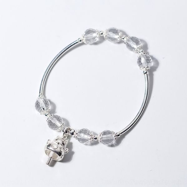 

pf13b s925 мода фортуна фортуны c white crystal white аксессор серебро s925 серебро мода сладкого браслет сладкого cat кристалл аксессуары с, Golden;silver