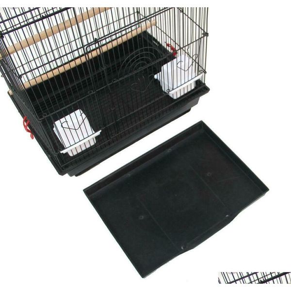 

39" steel bird parrot cage canary parakeet cockatiel w wood qylclk bdesports