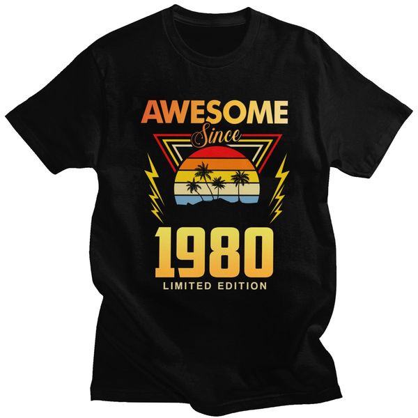 

спорт классический высокий с 1980 футболка мужская с коротким рукавом 40 лет сороковой день рождения подарок summer tee top предварительно у