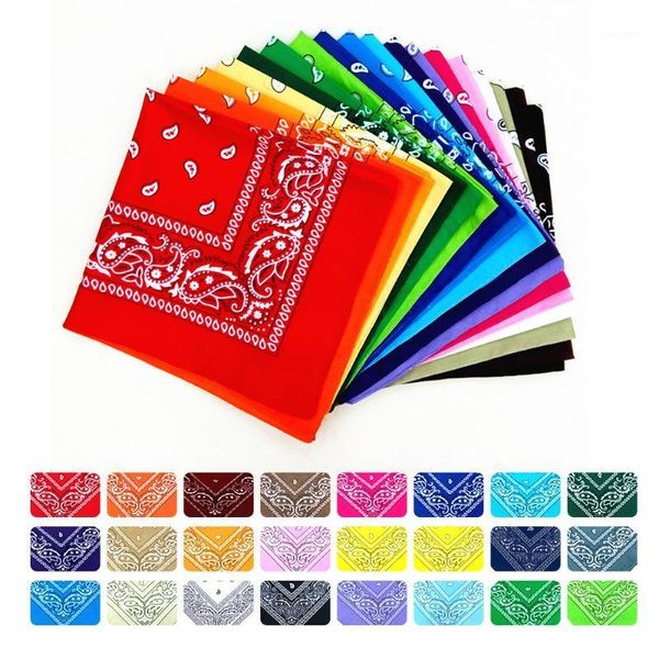 Bandana Kerchief Женщины Женщины Грегальные Шеи Шарф Спортивные Головные Услуги Запястья Обертывающие Голова Квадратные Шарфы Печать Платки Велоспорт Капс Маски