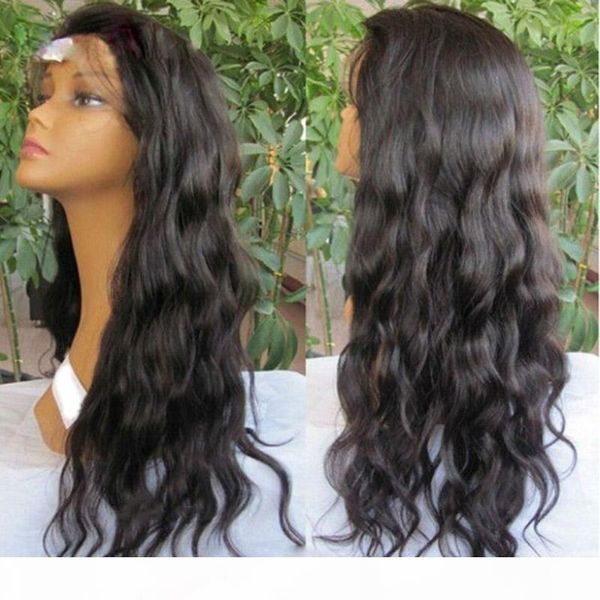 

jyz human hair natural wave 360 lace wigs brazilian human hair wave with preplucked bleached knots natural hairline, Black;brown