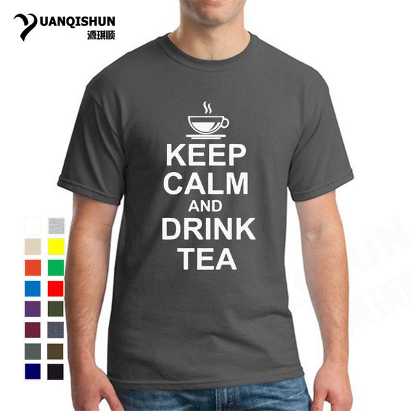 

new summer fashion keep calm and drink tea casual short sleeve funny tea boutique mens sport hooded sweatshirt hoodie men t shirt