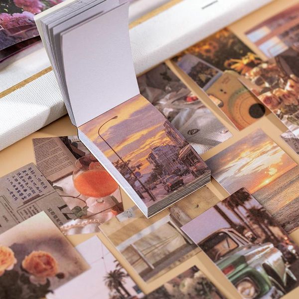 

50 из нескольких стиль наклейки новости завод kraft paper card diary diy scrapbook масло материал бумага ретро ломо sqcmak ppshop01