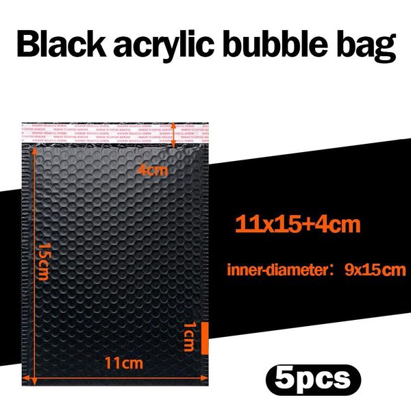 

5pcs bubble mailers padded envelopes lined poly mailer self seal black for book magazine lined mailer self seal black mailer bag h bbyiij