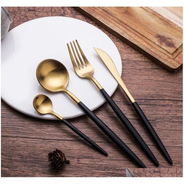 

quality stainless steel spoons forks knifes tea coffee spoon of dinner set