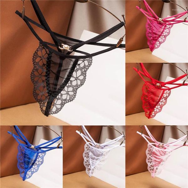 

flower lace transparent panties for women lingerie red black thongs female underwear perspective panties g string1, Black;pink
