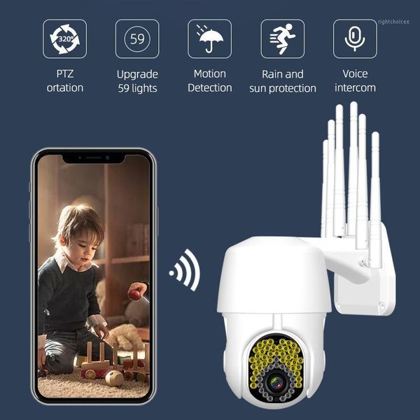 

wireless wifi 1080p hd full color night vision motion detection alarm camera remote monitoring cctv outdoor waterproof camera1