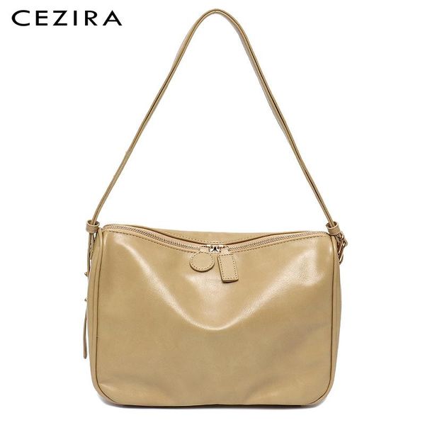 

cezira women pu leather handbags 2020 fashion zipper shoulder bag ladies casual crossbody messenger bag hobo purse