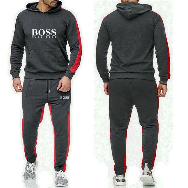 

мужские пуловеры свитер хлопок n7boss мужчины костюмы hoodie две пьесы + брюки спортивные рубашки осень-зима спортивный костюм черный, Gray