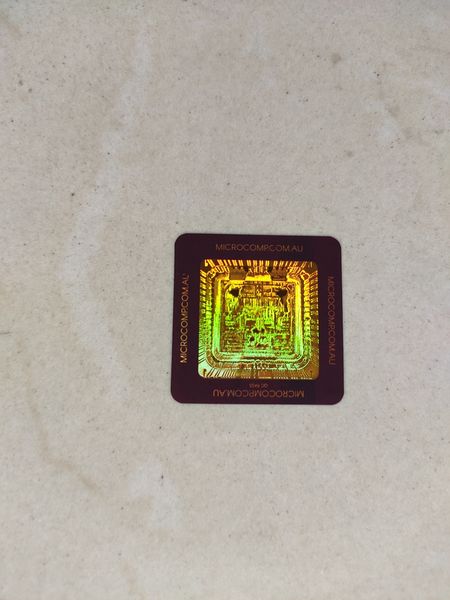 

purple color printed laser hologram golden security holographic adhesive sticker