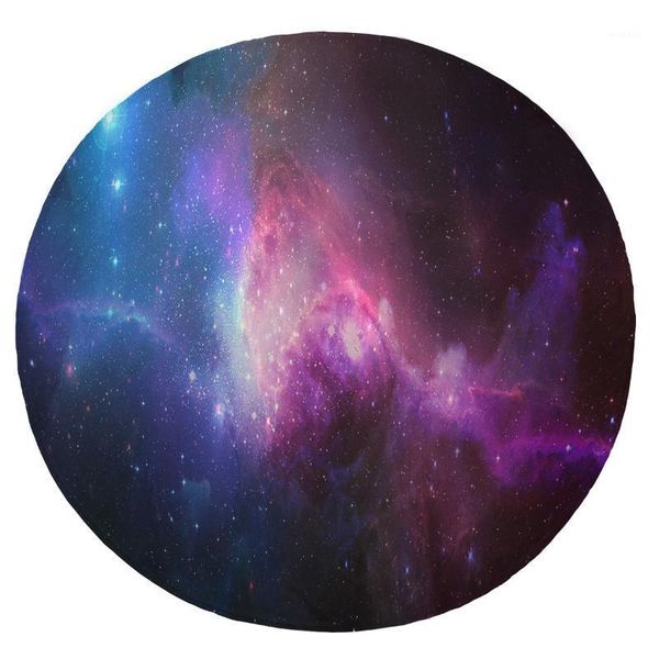 

super soft plush flannel blanket beautiful starry nebula colorful blankets round throw blanket for beds1
