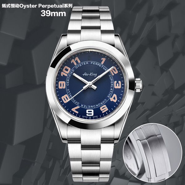 

nr produced a new business oyster series of men's watches with a size of 39mmand equipped with the eta2836 automatic mechanical movemen, Slivery;brown