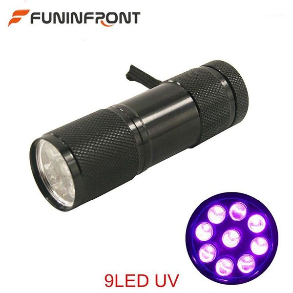 

flashlights torches mini 9led uv ultraviolet led ultra violet invisible ink marker detection torch light 3 lamp, 12 leds1