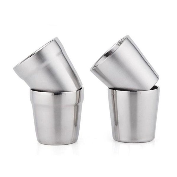 

304 нержавеющая сталь двойной колоды кофейная кружка детский антизавлива вакуумная кубок простые и практические тумблеры практический малый