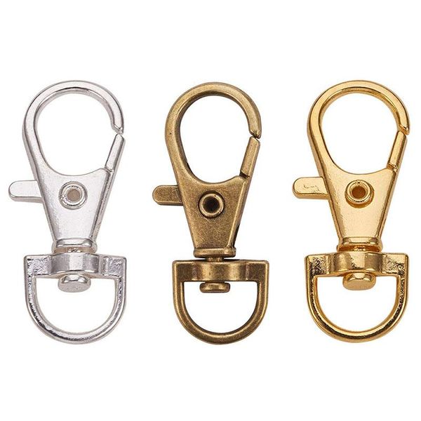 

bath accessory set 50pcs aluminum alloy swivel lobster claw clasps snap hook 35x1m