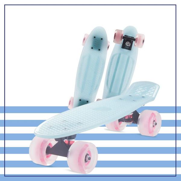 

skateboarding 22in led skateboard mini cruiser longboard fish board flash penny retro children's scooter transparent skate deck