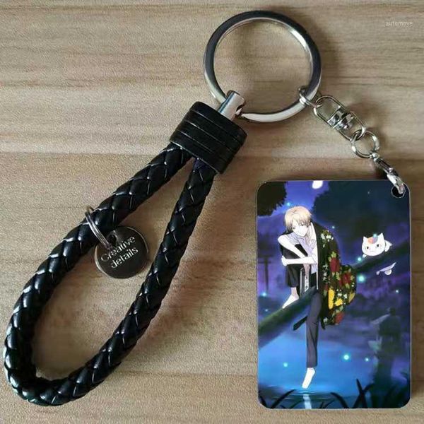 

anime natsume yuujinchou keychain anime card set kitty teacher pendant peripheral creative birthday gift keychains1, Silver