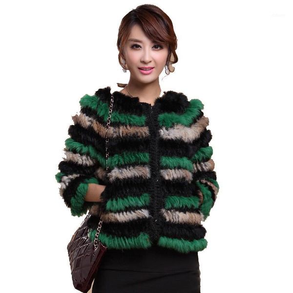 

new women's slim rex fur coat short design real fur long sleeve outerwear1, Black