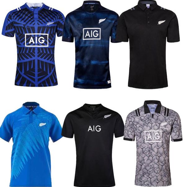 

2019 2020 rugby jerseys all black 100 year anniversary commemorative edition rugby jersey size s-3xl, Black;gray