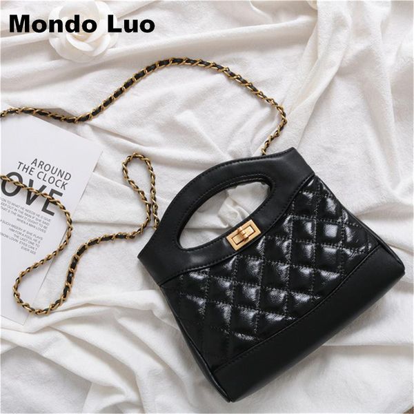 

2020 women new design genuine leather chain fashion shoulder bag bucket handbag