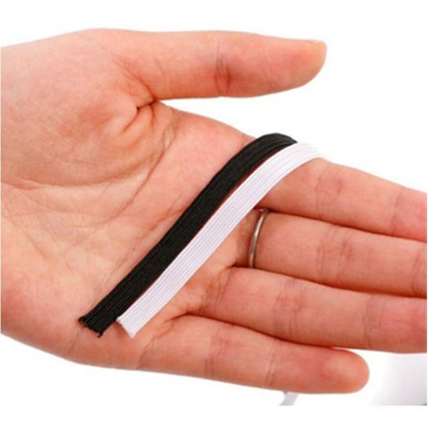 

new 5yards 6mm hight-elastic bands spool sewing band flat elastic cord diy handmade sewin qylwdh