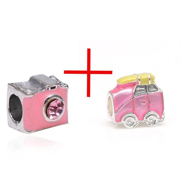 

2pcs / серия red charm 1 + 1 комбинация, diy марка браслет fine браслеты, аксессуары для оригинальной маркой подвески браслет подарков wmtgq