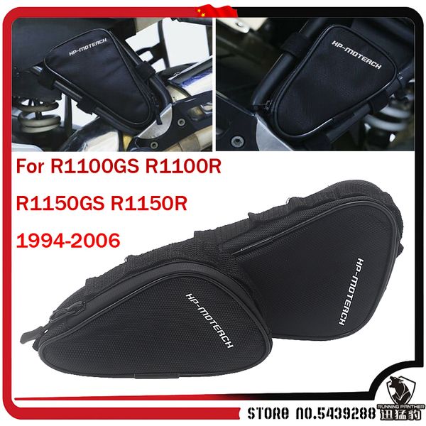 

black motorcycle accessories for bmw r1100gs r1150gs r1100r r1150r waterproof frame crash bars placement bag r 1100 1150 gs