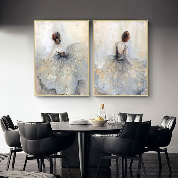 

изящная балет плакаты dancer и печать фото nordic стиль портрет девушка обувь wall art pictures холст картина home decor