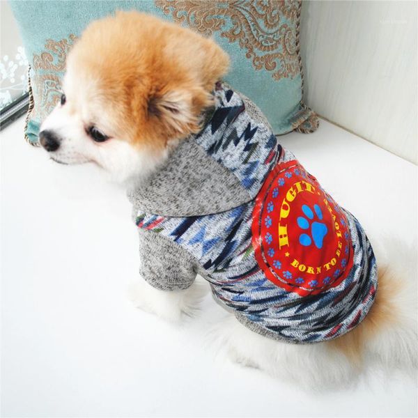 

pet clothing color stitching cat print puppy clothes dog coat shirt winter sweatshirt pet products dogs pets clothing ropa perro1