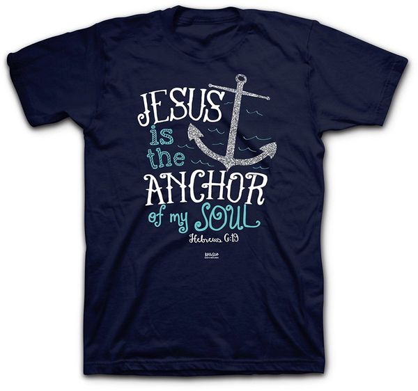 

kerusso men's jesus is the anchor cotton low price for teen boys summer short sleeves fashionv hoodie designers t shirts sweatshirt