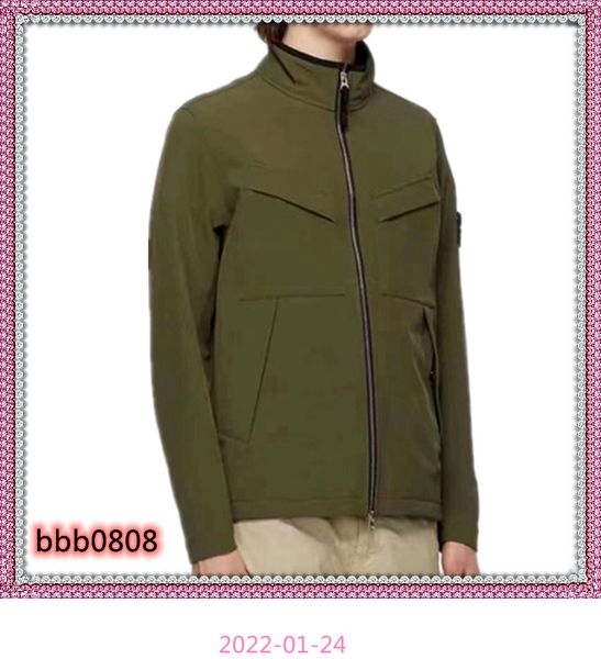 

2021 fw mens jackets frivolous casual solid shirt the lapel is versatile chaopai black tooling coat european and american simple top, Black;brown