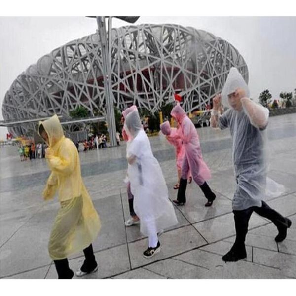 

one-time raincoat fashion disposable pe raincoats poncho rainwear travel rain coat rain wear travel rain coat epacket ship