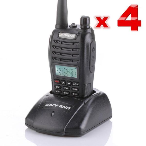 

4pcs baofeng uv-b6 vhf/uhf 136-174/400-470mhz dual band radio walkie talkies1
