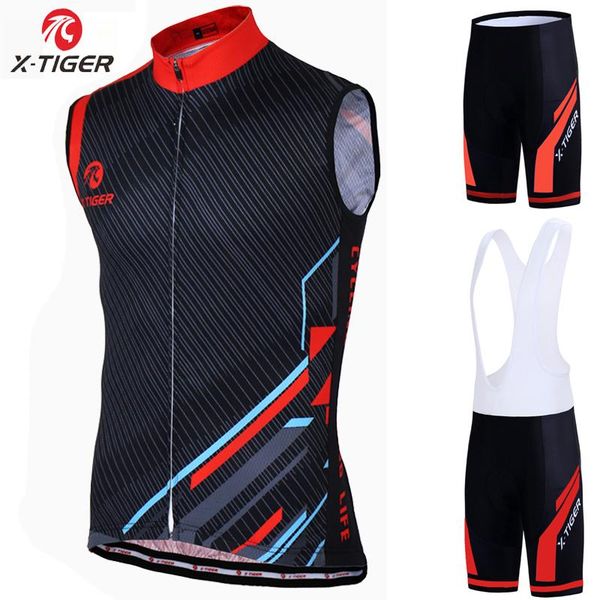 

x-tiger дышащий pro cycling жилет летний гоночный велосипед одежда ropa mtb велосипед джерси одежда wear, Black;blue