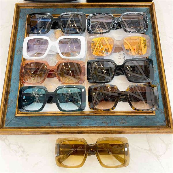 

2022 factory wholesale head fashion personality square slim sunglasses star fashion, White;black