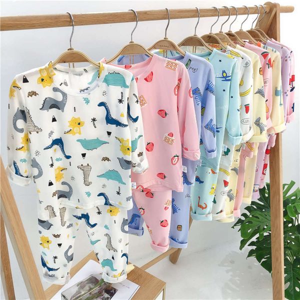 

factory 2020 spring and summer new home suit children's pajamas batch, Blue;red