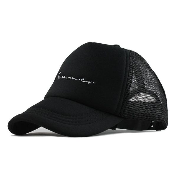 

flb] summer mesh baseball cap 3-10year kids snapback children trucker hat for girl boy casual casquette baby hats wholesalef143 wmtfnd, Black;white