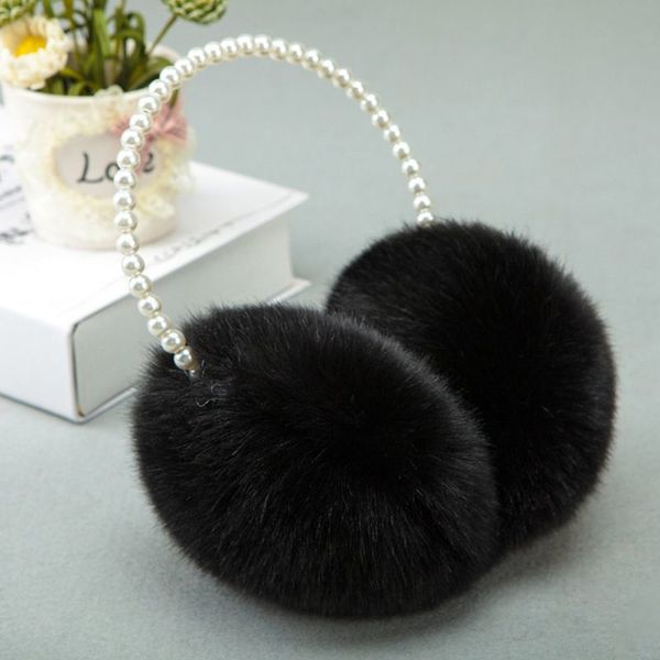 

zearmuffs winter пушистый плюша женщины имитация девушки pearl бисера оголовье сгущает уха грелки princess kids party styling головной убор