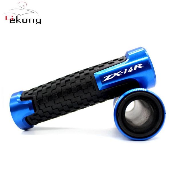 

for zx-14r ninja 2012-2020 zzr1400 zx14r 7/8'' 22mm cnc aluminum+rubber motorcycle accessories handlebar hand grips