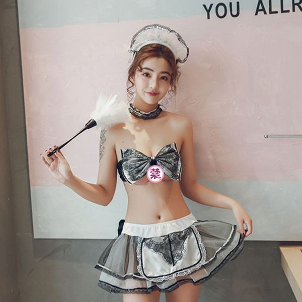 

woman lingeries lace lingeries lace nightwear straps womens pajama set juguetes sexuales summer underwear, Black;white